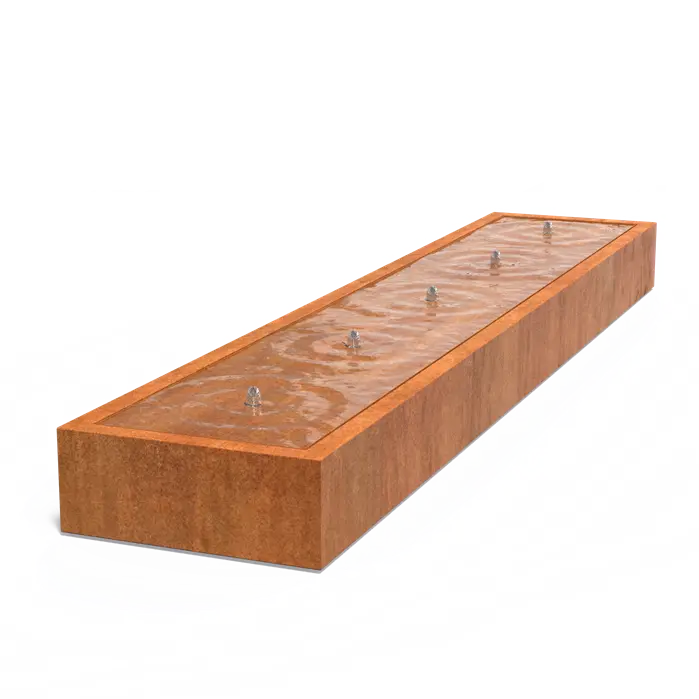 Cortenová fontána Table - 5 trysek