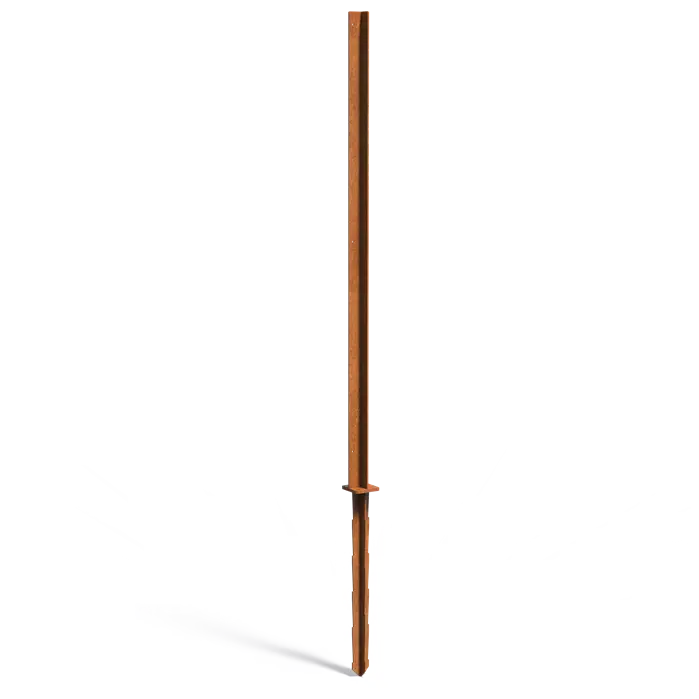 Fixační sloupek dekoračních panelů cortenový