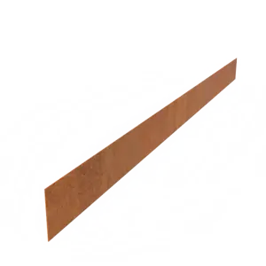Cortenový obrubník plochý