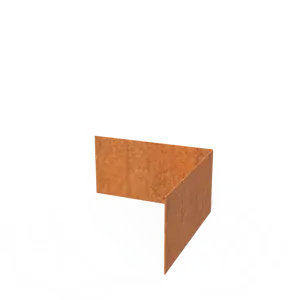 Cortenový roh k obrubníkům plochý