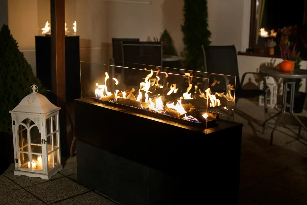 Plynové terasové topení Patio Horizontal s manuálním ovládáním