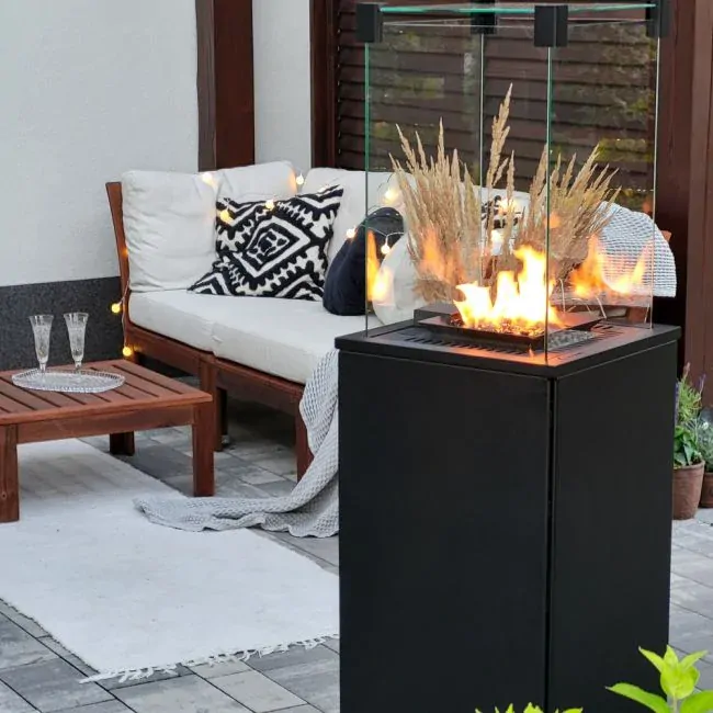 Plynové terasové topení Patio mini s dálkovým ovládáním