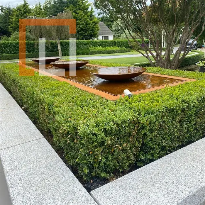 Cortenová fontána Table Bowls