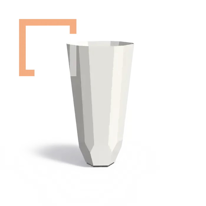 Hliníkový květináč Facet