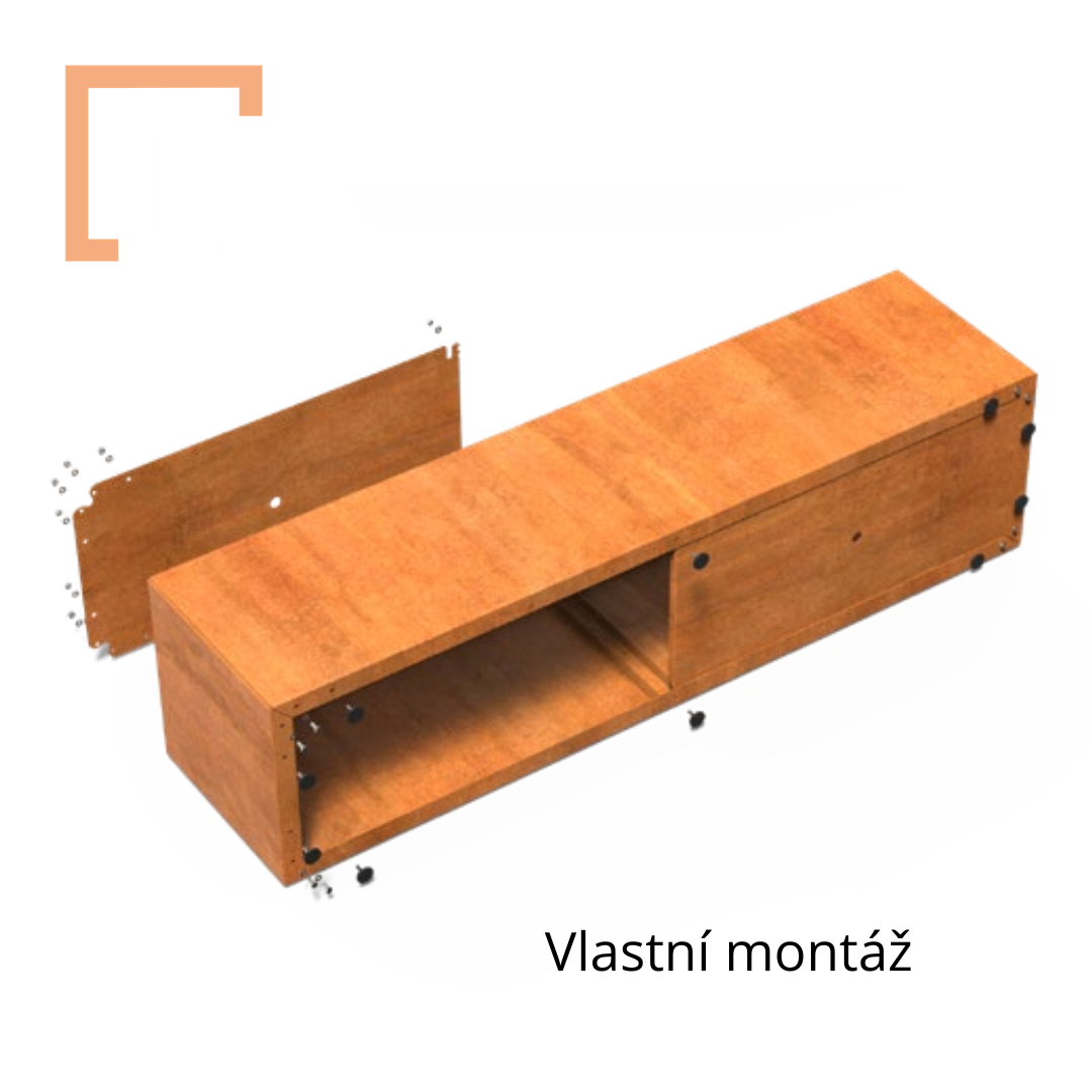 Cortenový květináč Carrez connect