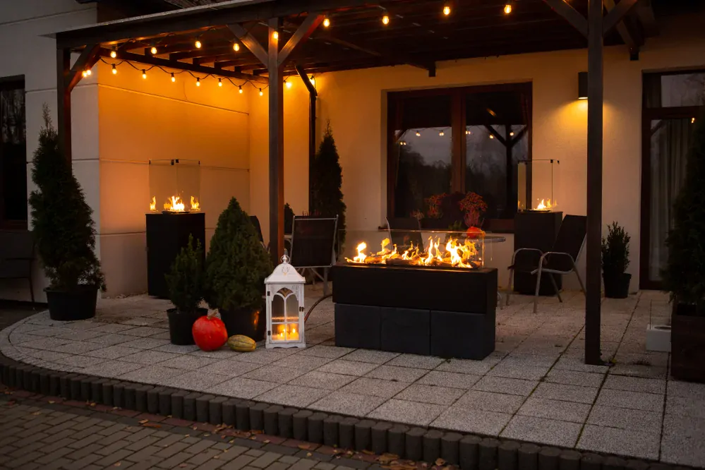 Plynové terasové topení Patio Horizontal s manuálním ovládáním